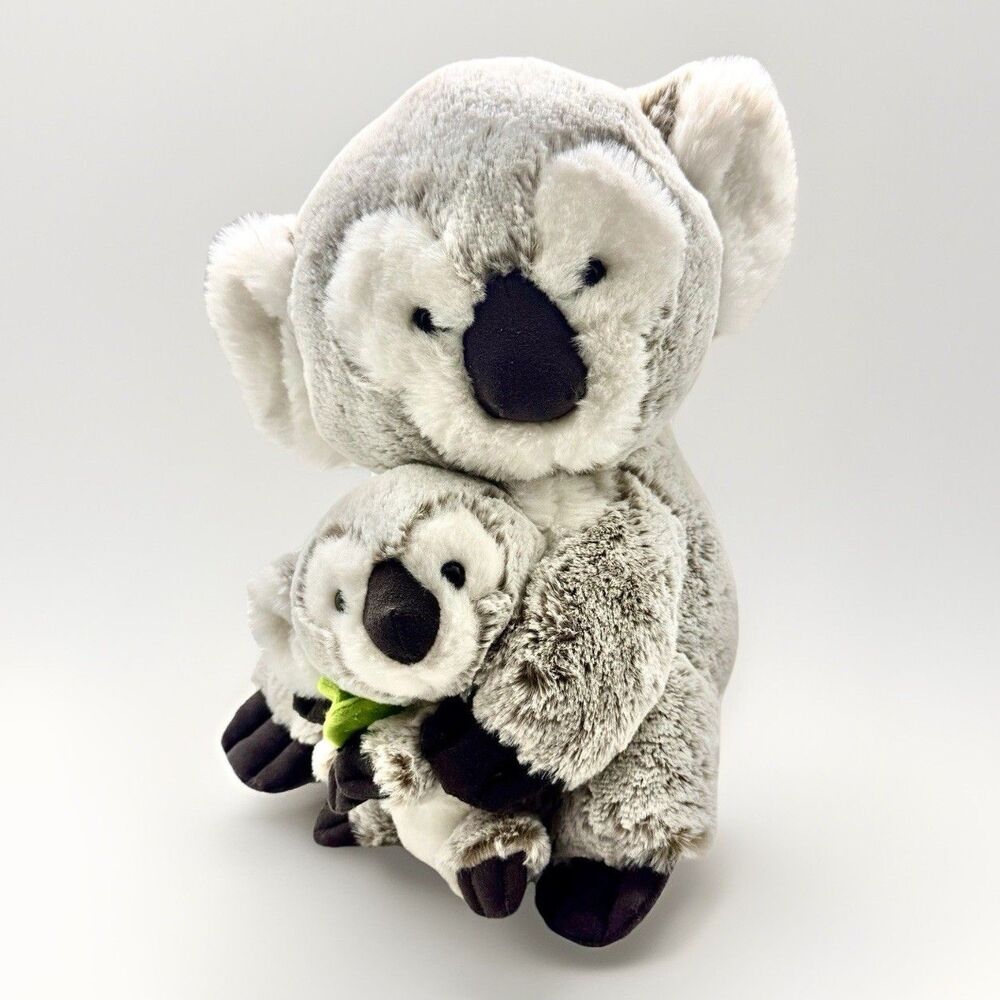 GUND Koala with Baby Plush 10” Grey Joey Stuffed Animal Spin Master 2023